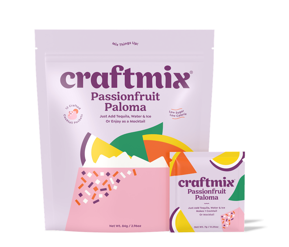 Craftmix Passionfruit Paloma Cocktail Mix Kit / Mocktail Drink Mixer