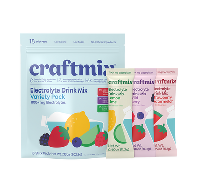 Craftmix electrolyte drink mix variety pack