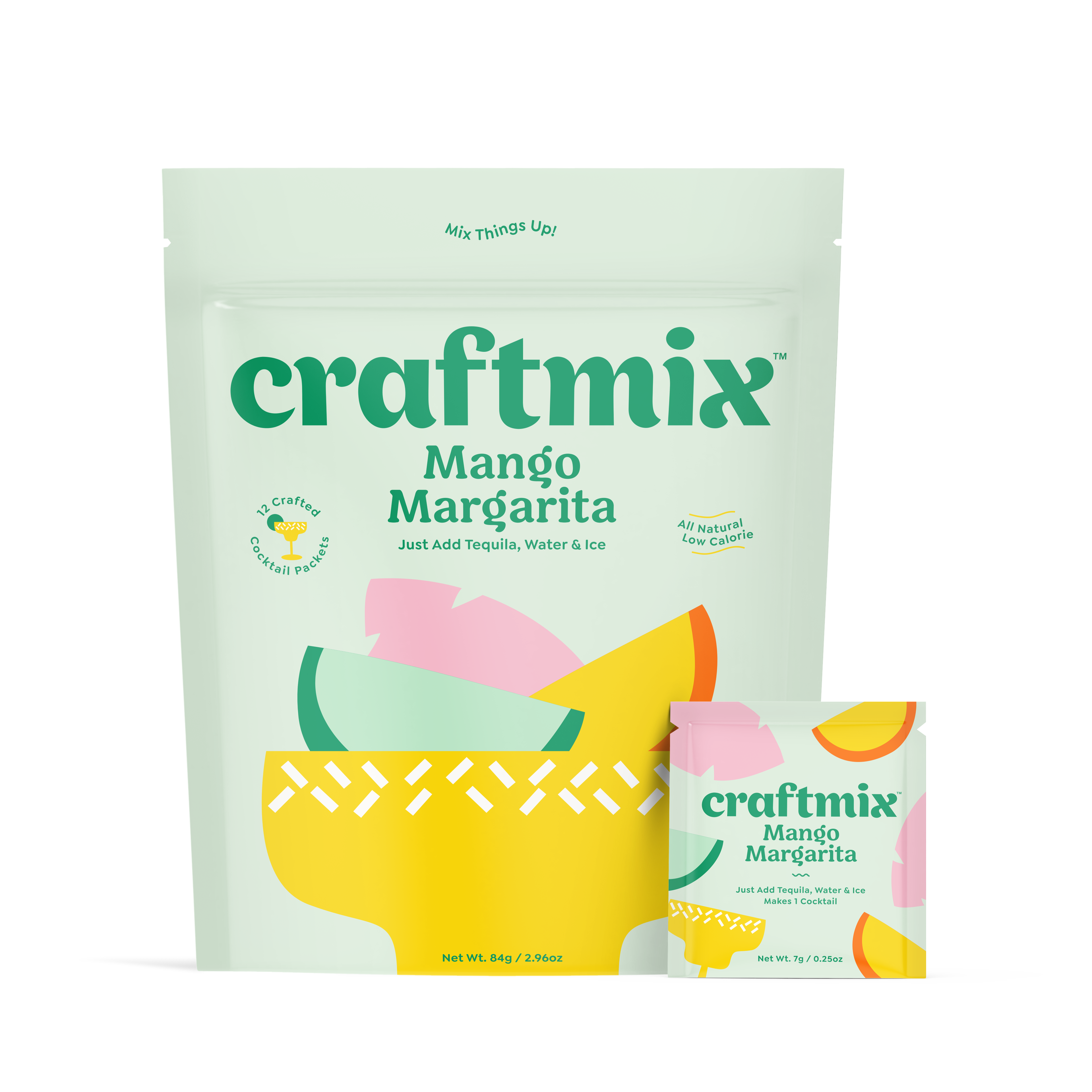 Craftmix Mango Margarita Cocktail Mix Kit / Mocktail Drink Mixer